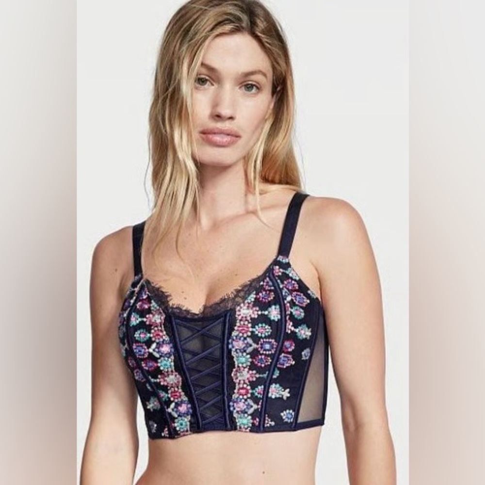 NEW! Victoria's Secret Navy Corset Top